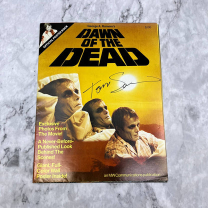 DAWN OF THE DEAD Poster Book (1978) Magazine Signed by Tom Savini Posterbook FL5