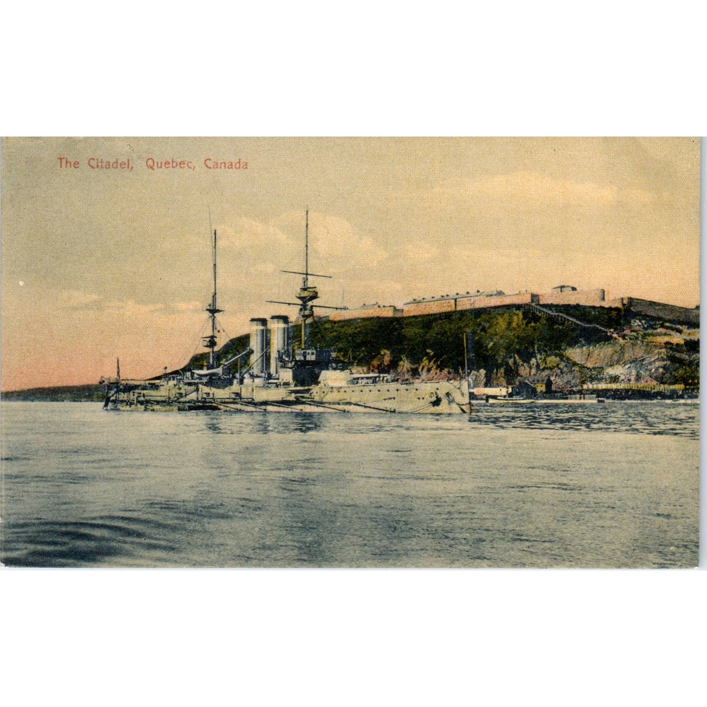 Steamship The Citadel Quebec Canada - Original Postcard TJ7-RP3