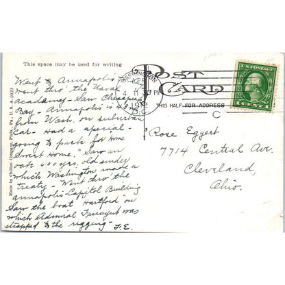 1912 Hotel Driscoll Facing US Capitol Original Postcard TK1-P1