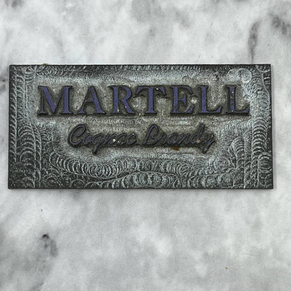 Vintage Printing Letterpress Printers Block Plate Martell Cognac Brandy TJ515