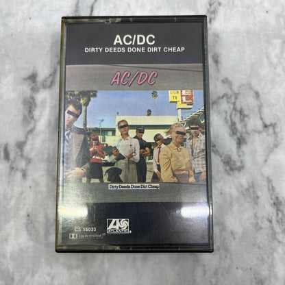 AC/DC- Dirty Deeds Done Dirt Cheap Cassette Tape TD9-64