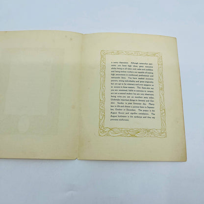 1910 Your Birthday Heritage August Virgo Zodiac Birthday Card DesArts MA D4