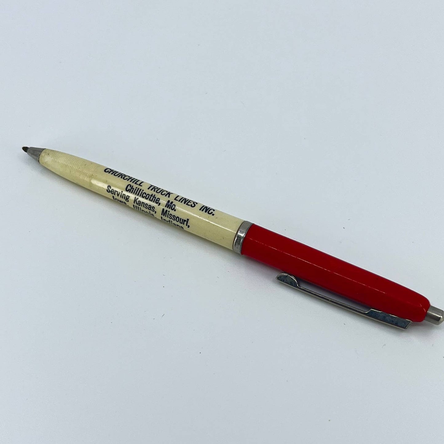 Vintage Advertising Ballpoint Pen Churchill Truck Lines Chillicothe MO SD2