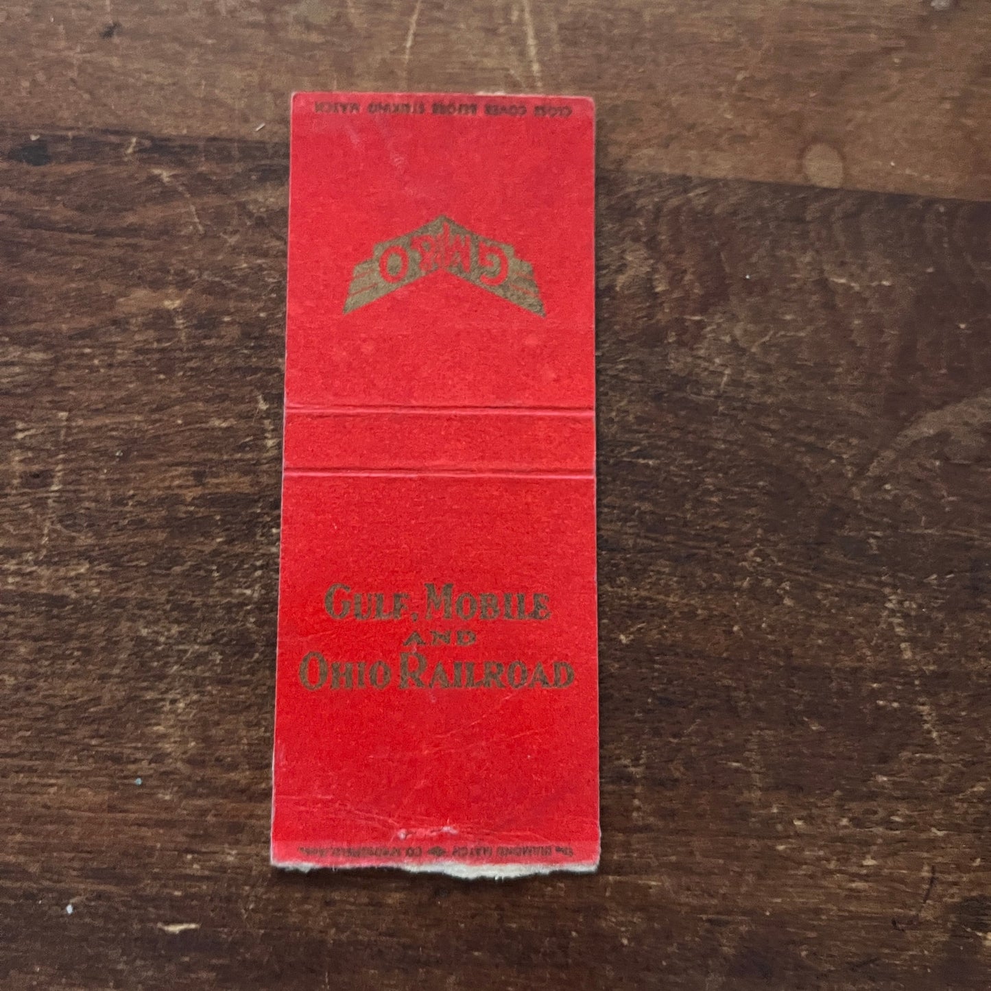 Gulf, Mobile & Ohio Railroad Advertising Matchbook Cover MM11-8