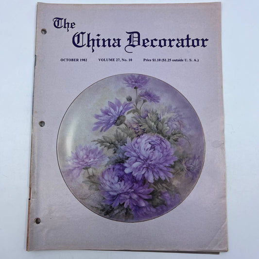 1982 Oct - The China Decorator Magazine - Mums, Geraldine Rarick TH8