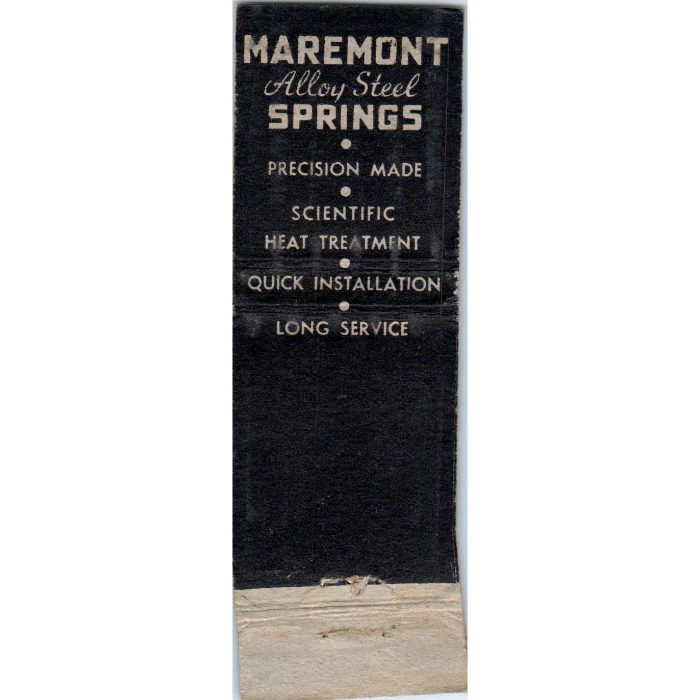 Berger Auto Parts Maremont Springs Seward NE Advertising Matchbook Cover SA1-M1