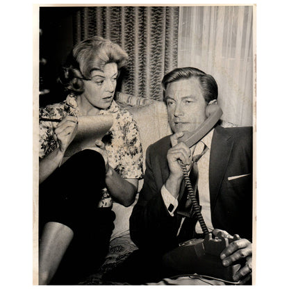 c1960 Press Photo Patricia Donahue and Richard Denning TJ7-2