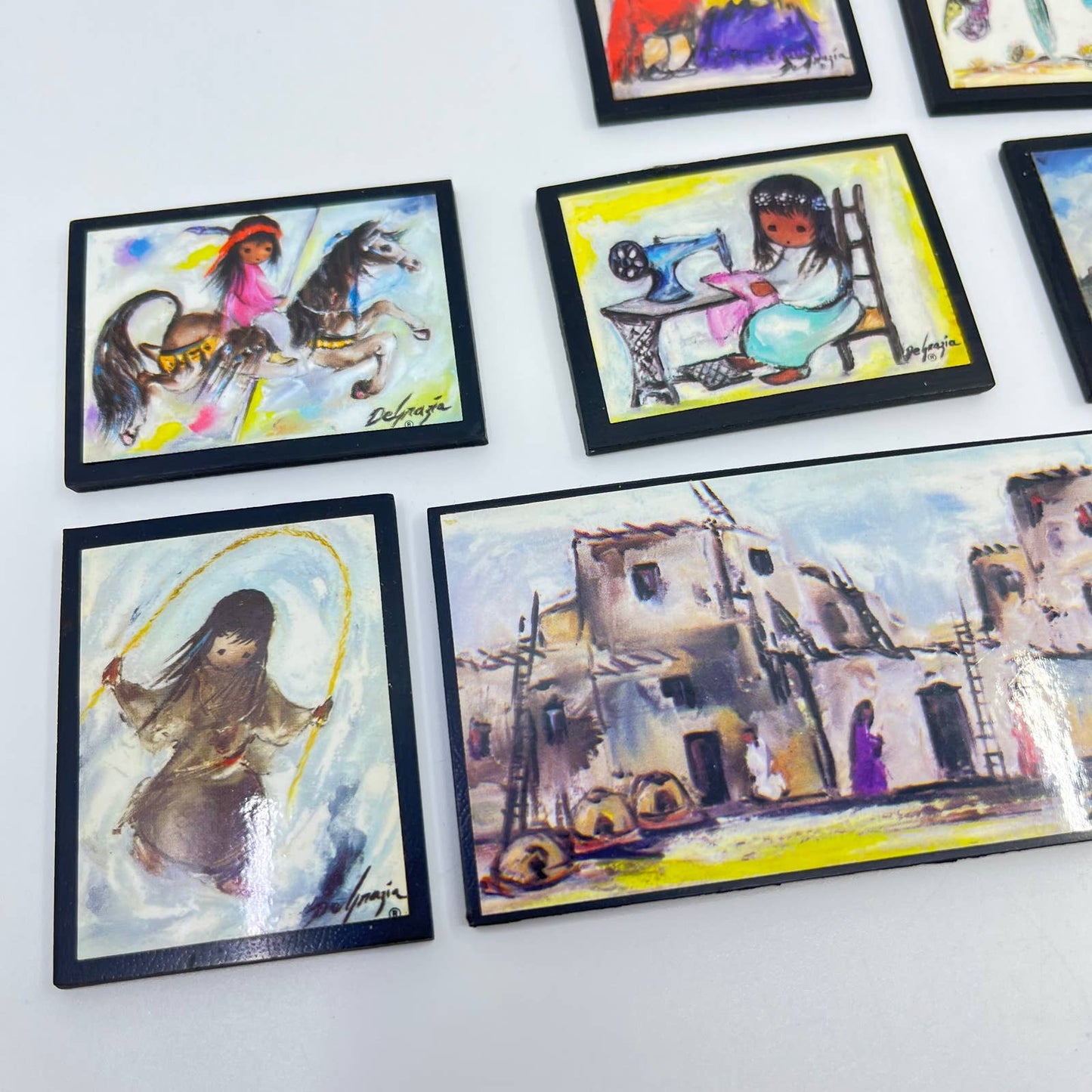 Lot of 10 Miniature Ettore Ted DeGrazia Prints TF5