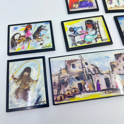 Lot of 10 Miniature Ettore Ted DeGrazia Prints TF5