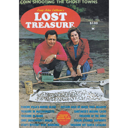 Long John Lathams Lost Treasure Magazine Lost Mines, Buried, Sunken May 1976 M1