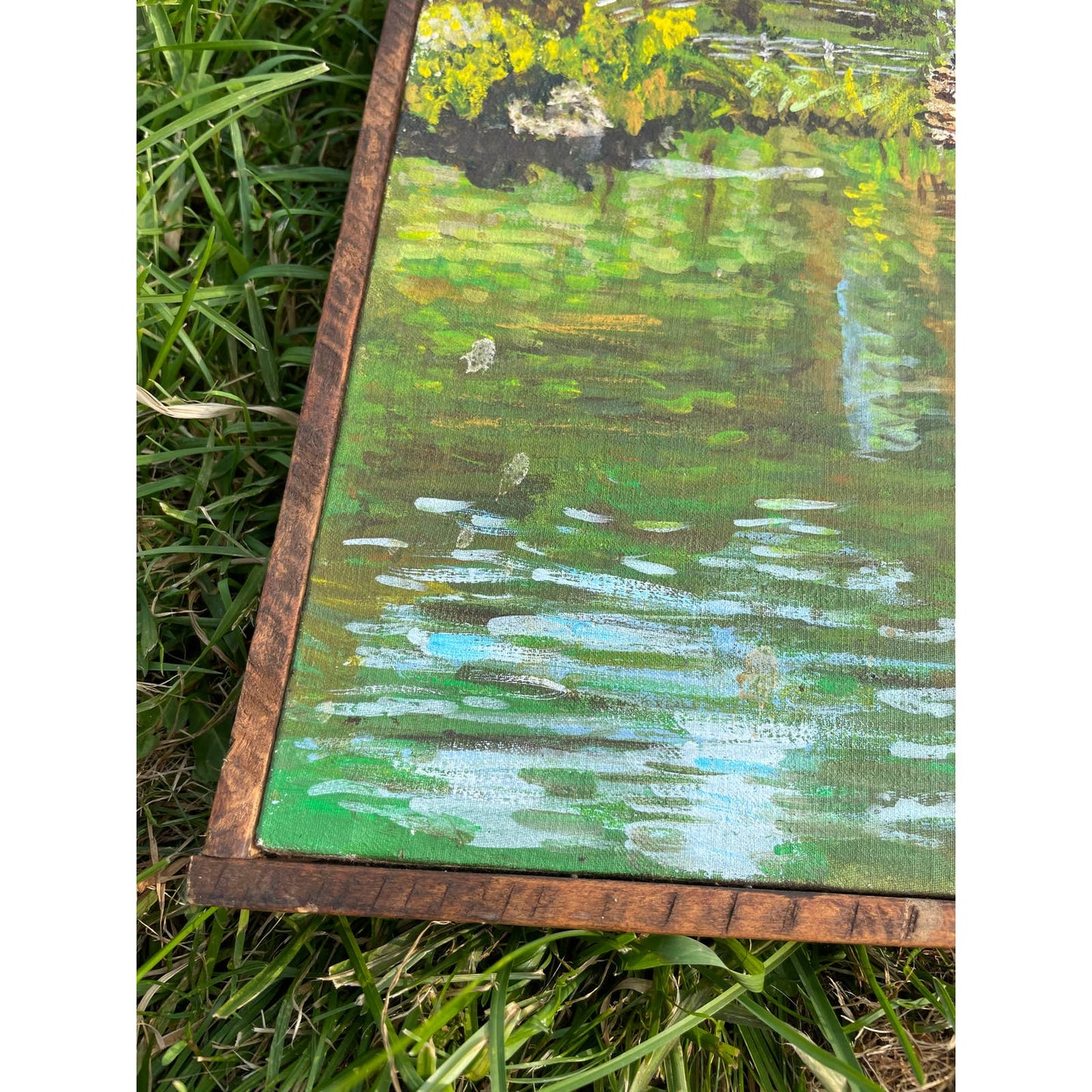 Original Framed Hand Painted Portrait Painting of Mabry Mill Virginia OOAK