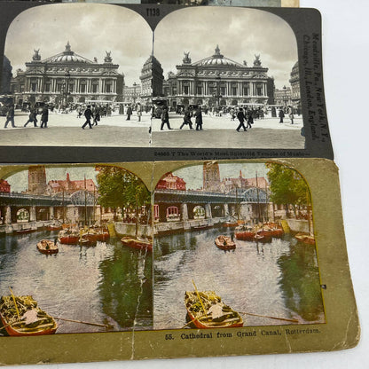 c1900 Lot of 11 Europe Stereo View Cards Germany Sweden Russia France TA9