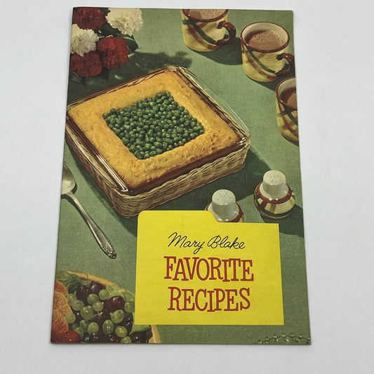 1954 Mary Blake Favorite Recipes Cook Book Carnation Milk TG6