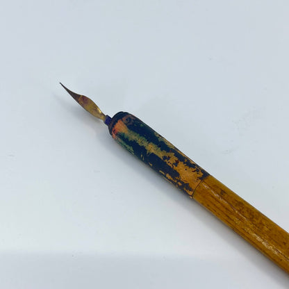 Vintage Wood Fountain Dip Pen w/ Gold No. 42 Nib SD2