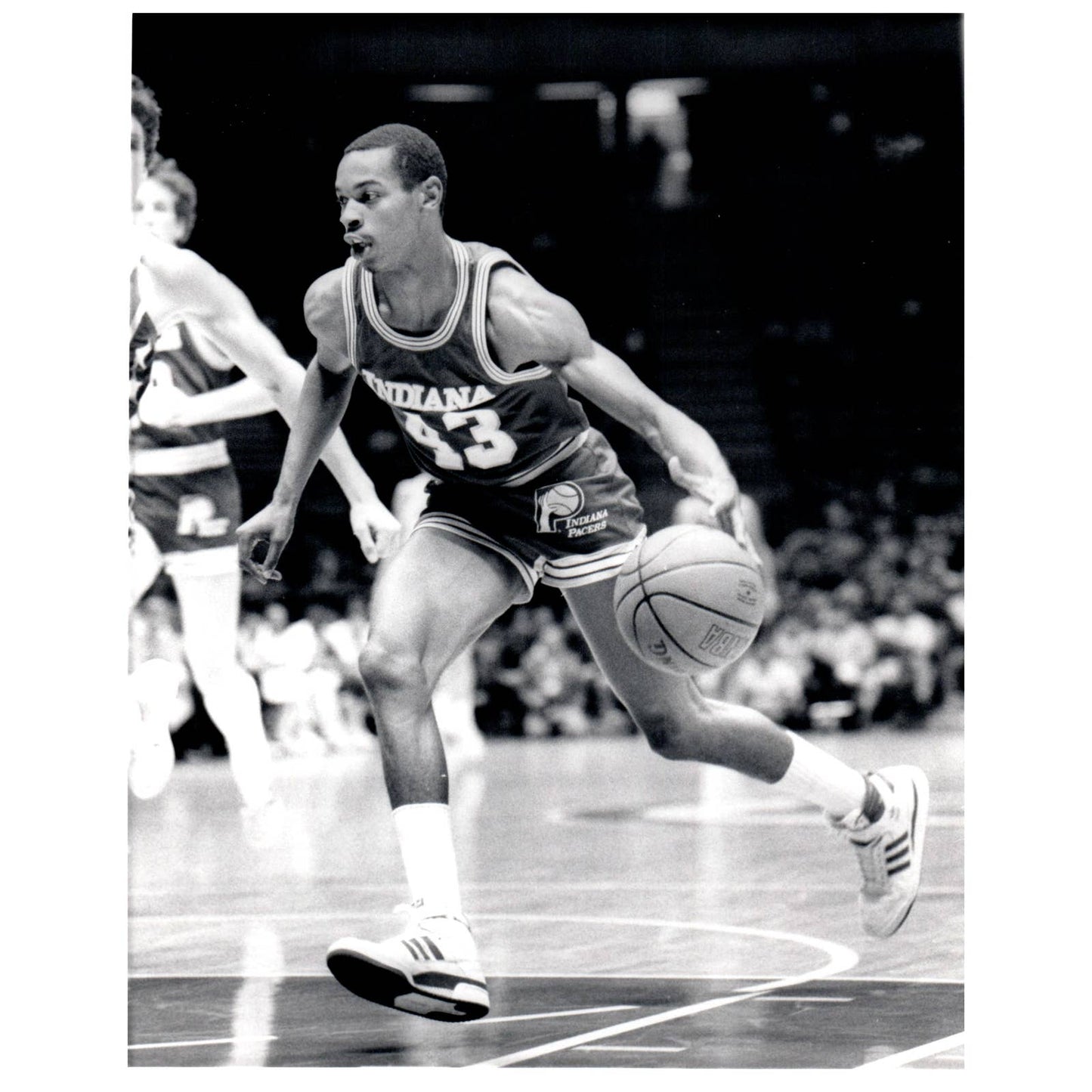1984 Press Photo Basketball NBA Terrance Stansbury Indiana Pacers 8x10" AD3