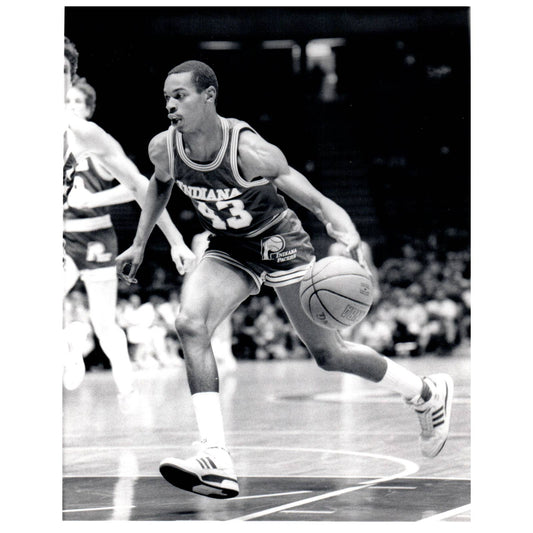 1984 Press Photo Basketball NBA Terrance Stansbury Indiana Pacers 8x10" AD3