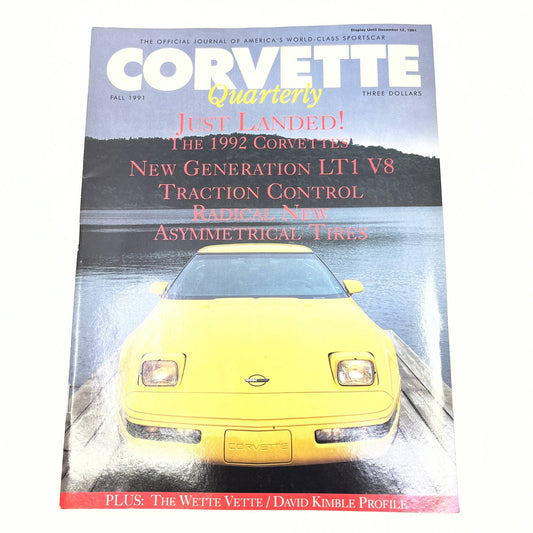 1991 Fall - Corvette Quarterly Magazine 1992 CORVETTES NEW GENERATION LT1 V8 TG1