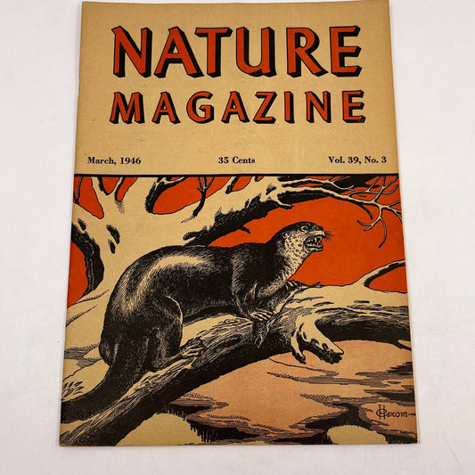 Nature Magazine March 1946 - Otter Hexom The War and Pacific Birds TC1