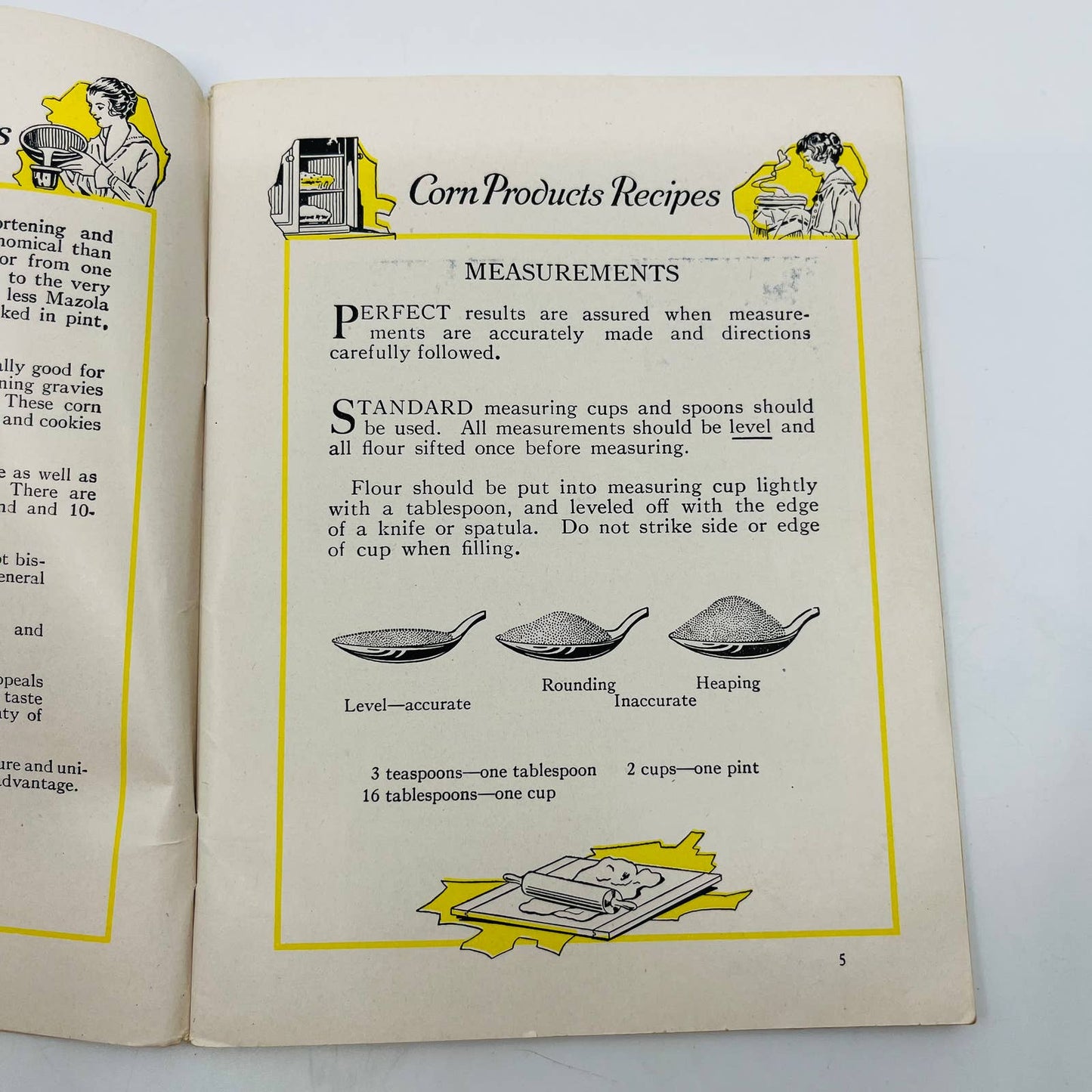 1930s Mazola Karo ArgoProven Recipes for Corn Recipe Book Booklet SA7