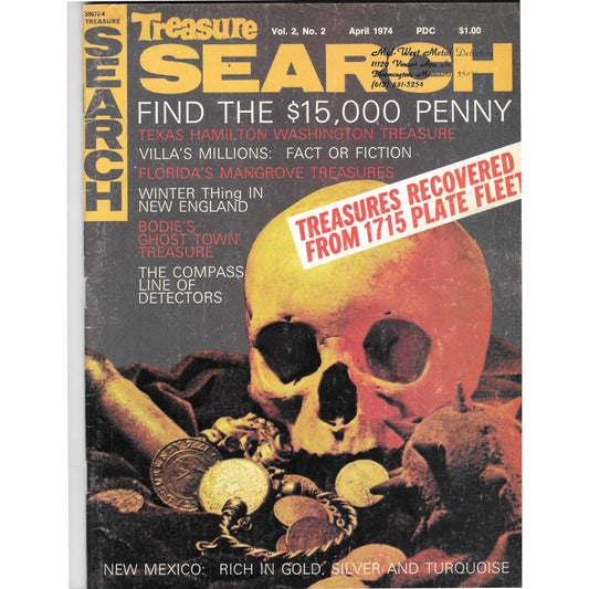 Treasure Search Magazine - Treasure Hunting Mining Metal Detecting Apr 1974 M4