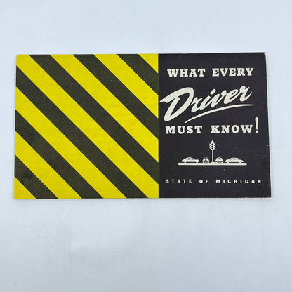 1948 What Every Driver Must Know Driver Manual Booklet State of Michigan TC6