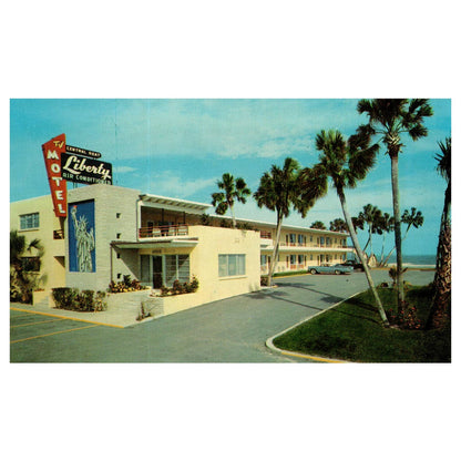 Liberty Motel So. Atlantic Ave Ormond Beach Florida - Postcard TJ8-1