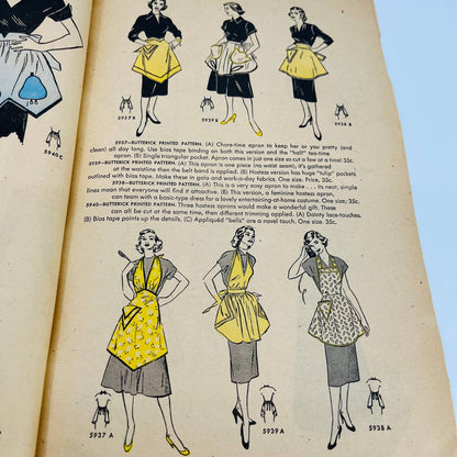 1951 Belk-Leggett Butterick Fashion Preview Christmas Outfit Sewing Patterns C8