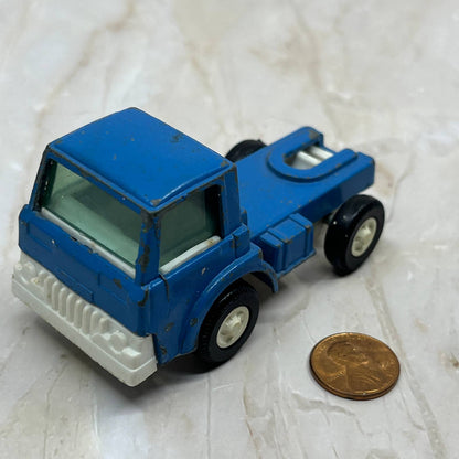 TootsieToy Semi Truck Cab Hauler Truck 1970 Blue Made USA TC5-S1