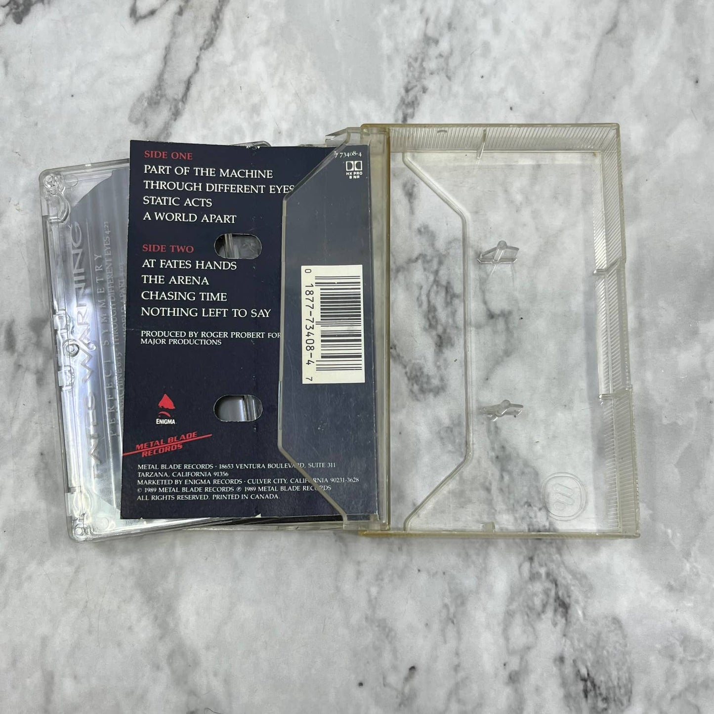 Fates Warning – Perfect Symmetry 1989 Metal Blade Records Cassette Tape TJ6-81