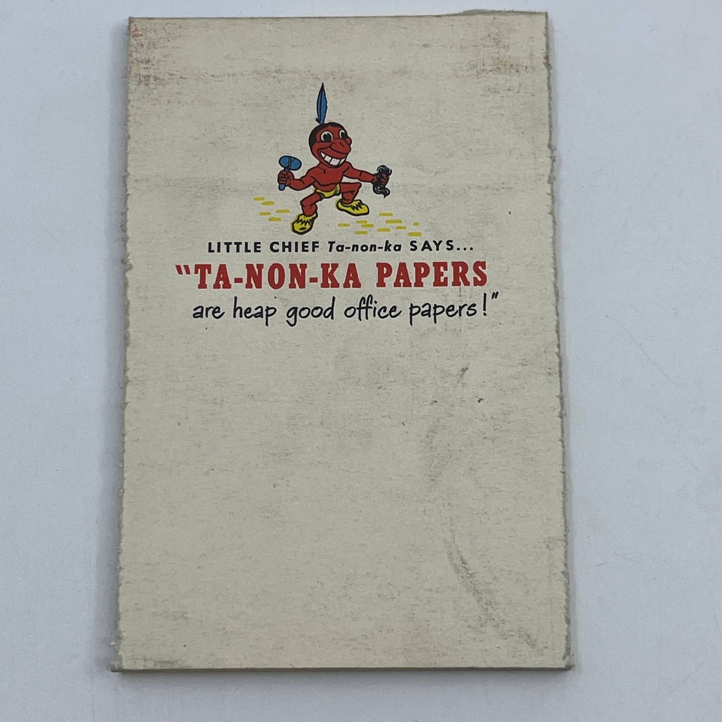 Badger Paper Mills Ta-Non-Ka Peshtigo WI Advert Tablet Native American TG6-2