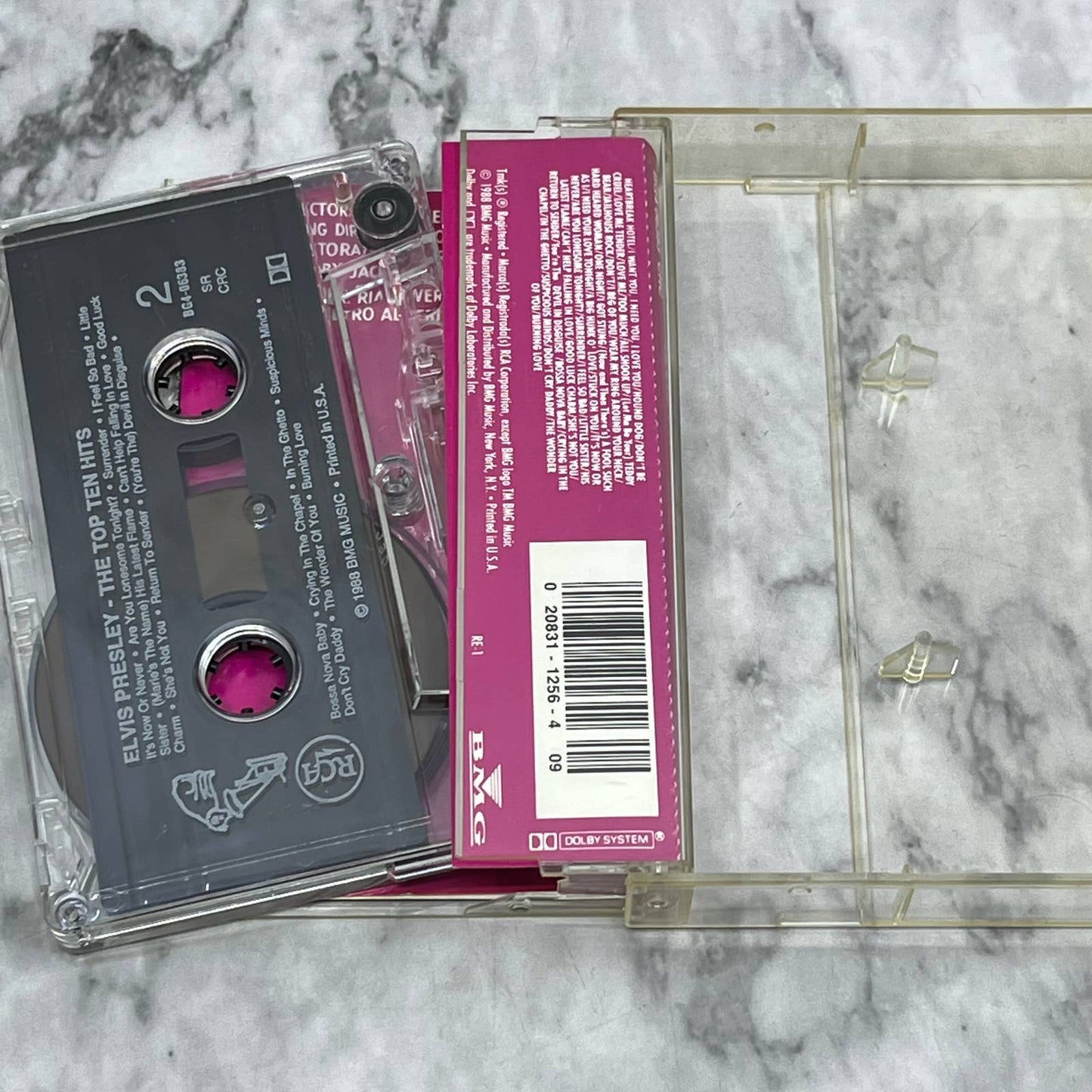 Elvis Presley - The Top Ten Hits 1987 Cassette Tape