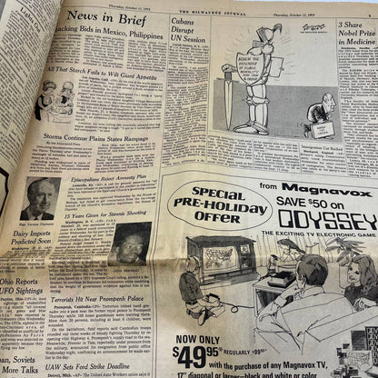 1973 Oct 11 MILWAUKEE JOURNAL Newspaper Watergate Agnew TI6-22