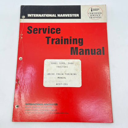 International Harvester Service Training Manual 5088 5288 5488 Tractors TF8-4