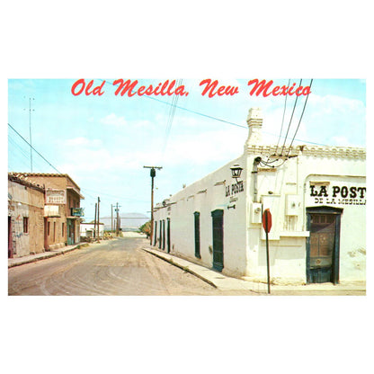 Vintage Postcard - Old Mesilla New Mexico 1950s TJ7-1