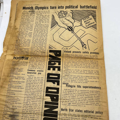 1972 Oshkosh North High School Northstar School Newspaper FIRST ISSUE TI6-17