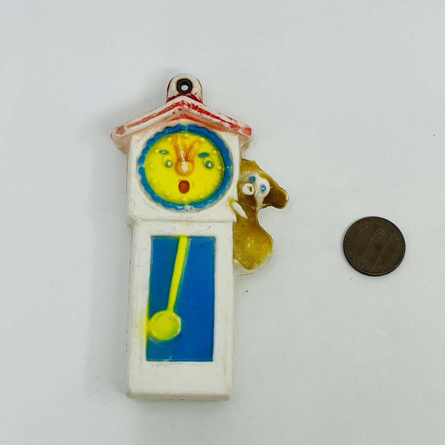 1960s Baby Mobile Charm Hickory Dickory Dock Celluloid Nursery Rhyme TB2