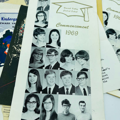 1960s Huge lot Newark Valley NY School System Ephemera John Stephen Lawton TH9