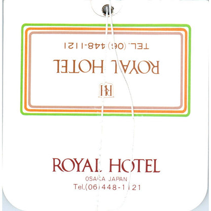 1970s Royal Hotel Osaka Japan LUGGAGE TAG SE5