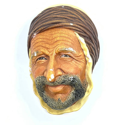 The Persian - Bosson Chalkware Head Congleton England.  Rare Vintage TC8