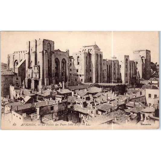 Avignon Le Palais des Papes Côte Est Original Postcard P1-15