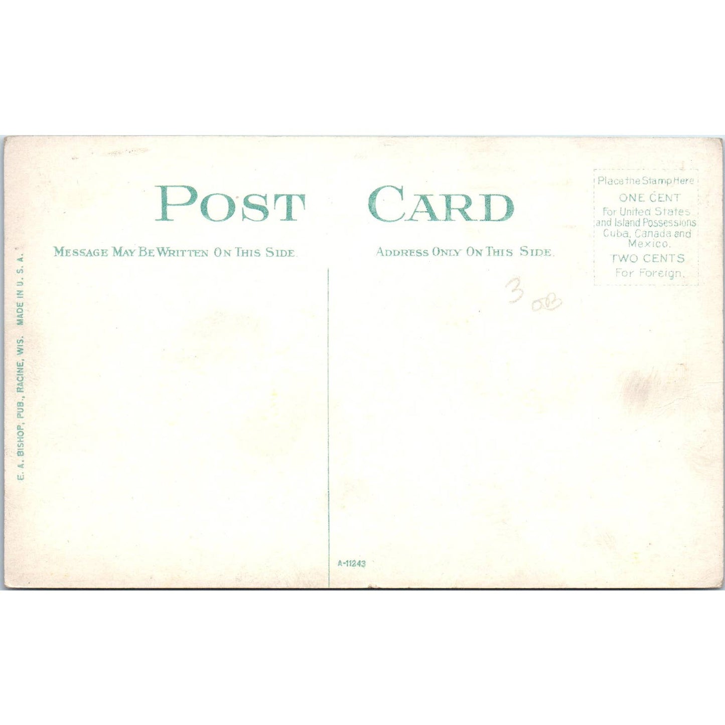 A Comfortable Homestead c1910 Original Postcard TK1-21