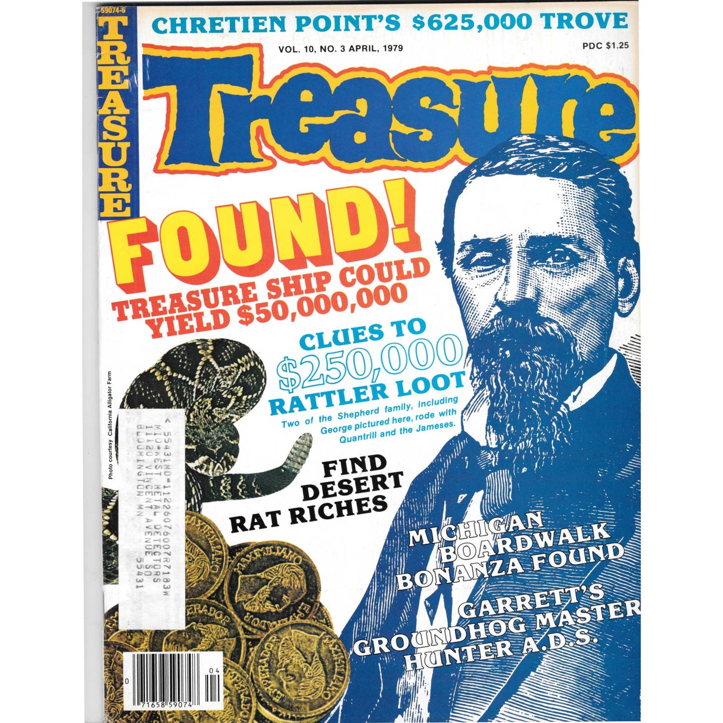 Treasure Magazine - Treasure Hunting Mines Buried Metal Detecting April 1979 MB3