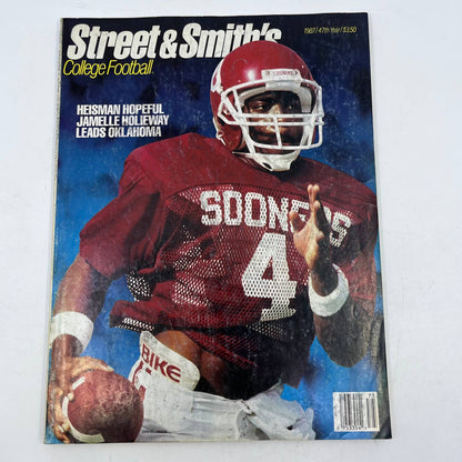 1987 Street & Smith’s College Football Yearbook Magazine Jamelle Holieway OK TH3