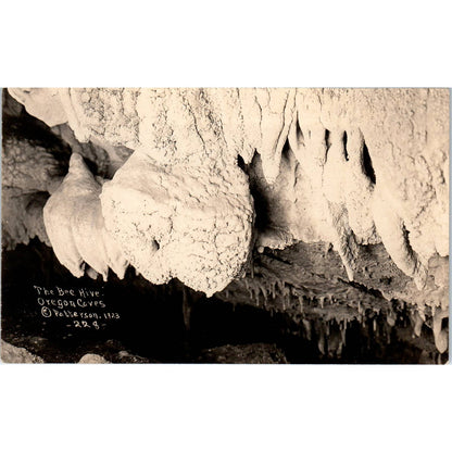 Vintage RPPC Postcard The Bee Hives Oregon Caves EA3