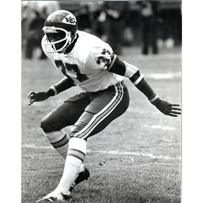 1977 Original Press Photo Football NFL Kansas City Chiefs Tim Collier 7x9 TK2-FP