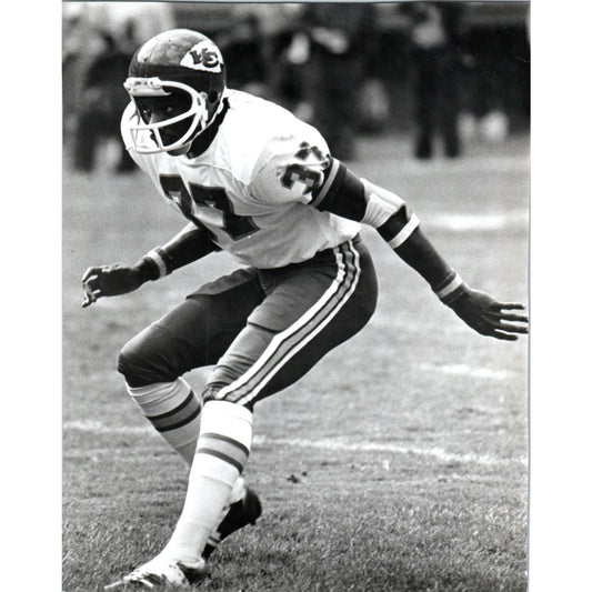 1977 Original Press Photo Football NFL Kansas City Chiefs Tim Collier 7x9 TK2-FP