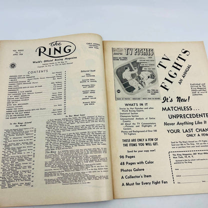 1954 April - The Ring Boxing Magazine – Nono Valdes Cover Rocky Marciano TA5