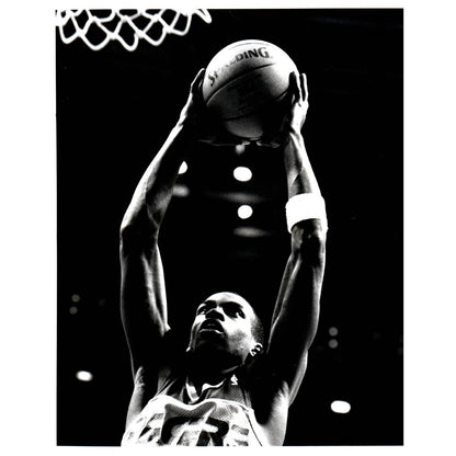 1989 Press Photo Basketball NBA Indiana Pacers Everette Stephens 8x10" AD3