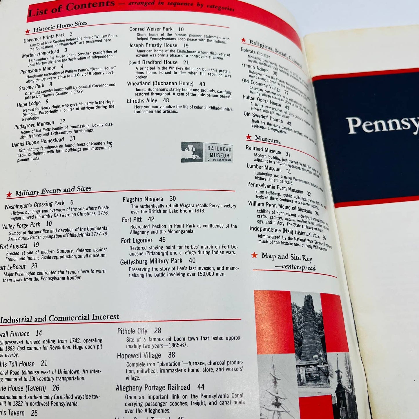 1975 Pennsylvania’s Landmarks From the Delaware to the Ohio Bicentennial Ed. BA1