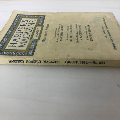 Harper's Monthly August 1920 The Man Who Knew Too Much,The Vanishing Prince